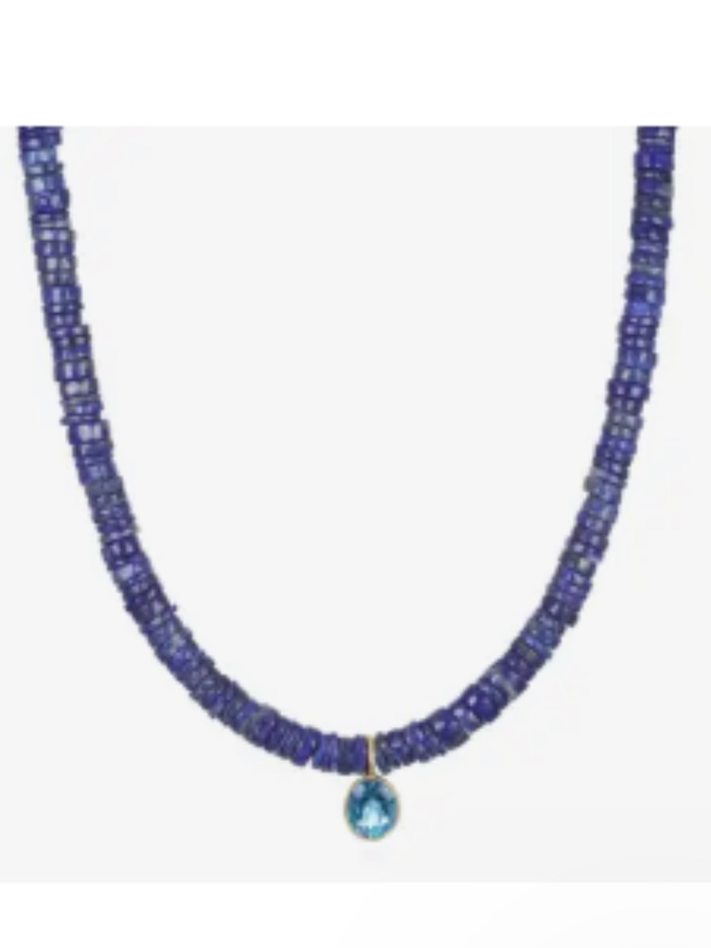Amelia Rose Wheel Necklace-Lapis & London
Blue Topaz
